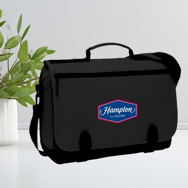 Port & Company® - expandable briefcase with logo