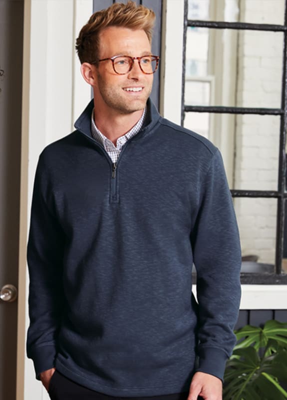 Port Authority Slub Fleece 1/4-Zip Pullover, No. 751-F295