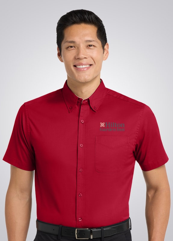 Short Sleeve Easy Care Shirt, Hilton Garden Inn