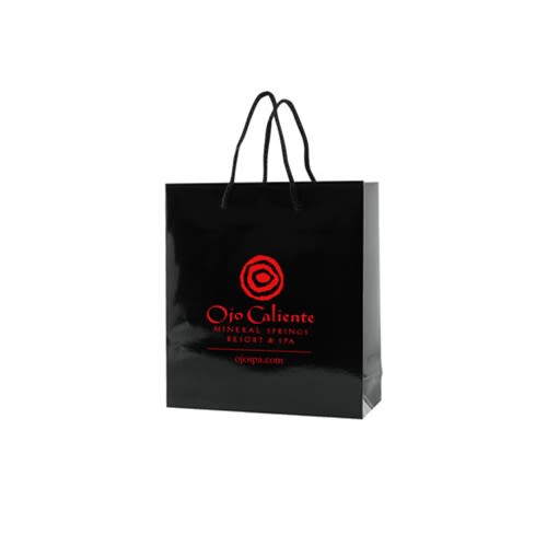 6" x 3.5" x 6.5" Black Gloss Laminated Eurototes, 765-1GLE0606BLK