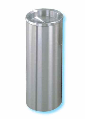 Glaro "New Yorker" all satin aluminum sand cover urn, #783-923SA