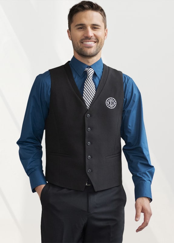 Men's Ottoman Trim Vest, 843-4398