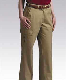 Ladies Cargo Flat Front Pants, 843-8538