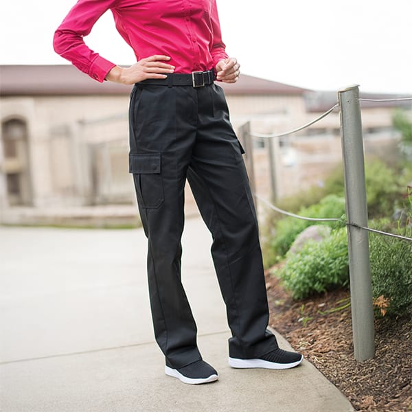Ladies Cargo Flat Front Pants, 843-8538