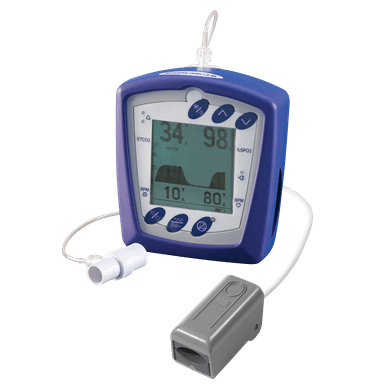 BCI 8400 CAPNOCHECK II CAPNOGRAPH W/ PULSE OXIMETER & BATTERY W
