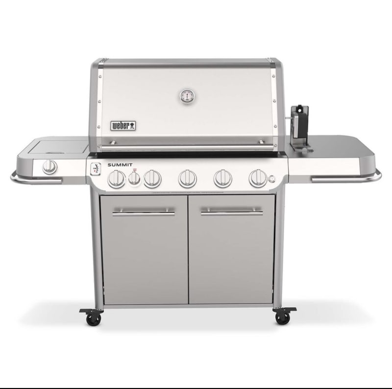 Weber Summit FS38 S (Liquid Propane Gas Grill With Rotisserie, Sear Burner & Side Burner - Stainless Steel