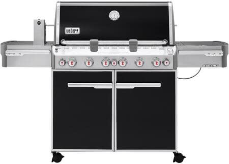 Weber Summit E-670 Liquid Propane Gas Grill With Rotisserie, Sear Burner & Side Burner - Black