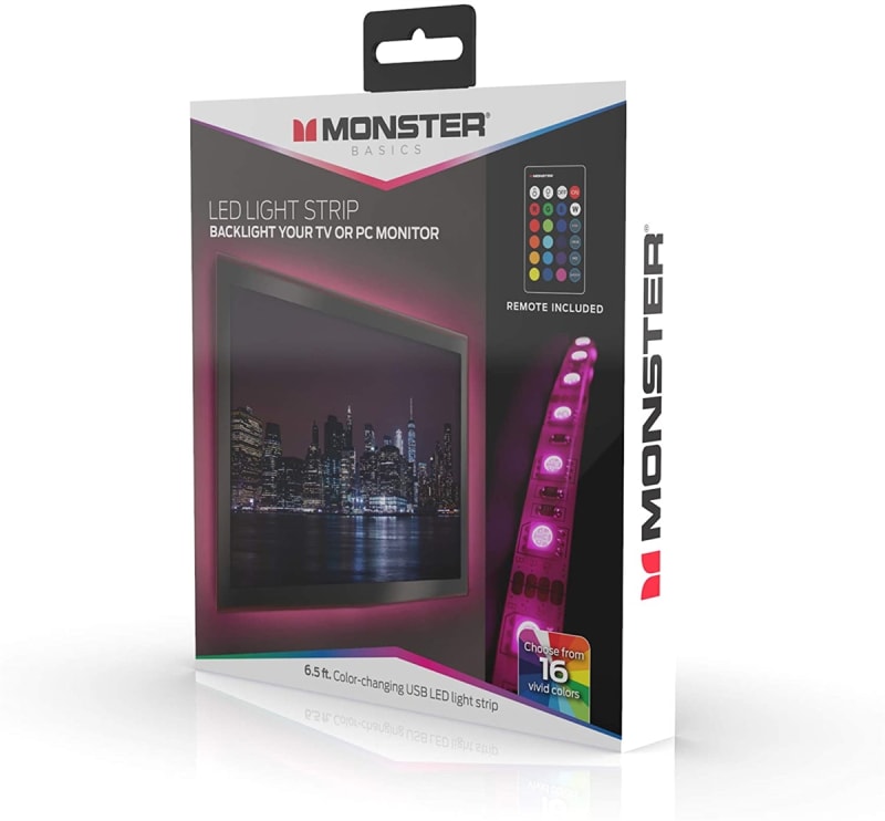Monster LED Light Strip Back Light Your TV or Monitor
