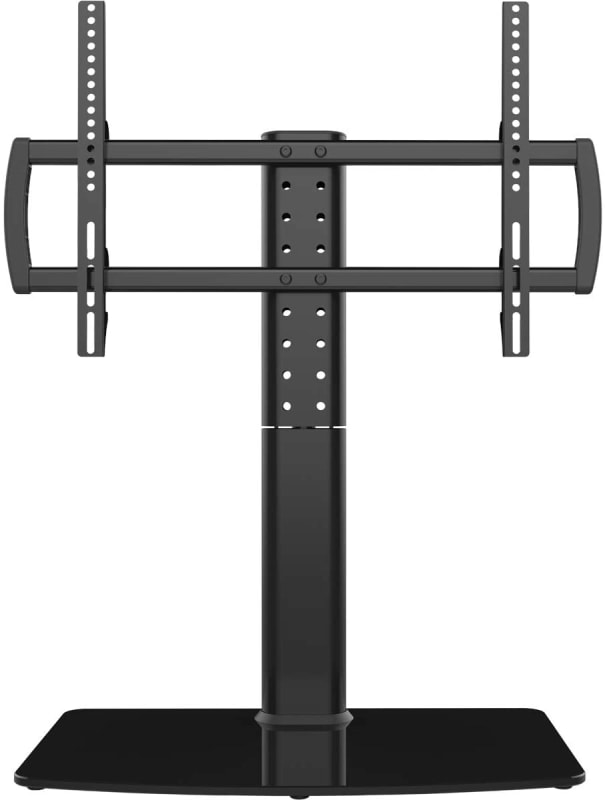 Universal TV Stand, Table Top TV Stand Base Replacement for Most 37 to 77 Inch LCD LED TVs, 4 Height Adjustable TV Legs with Cable Management Hold up to 100lbs, Max VESA 800x400mm, Black