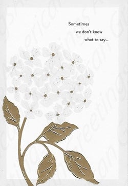 American Greetings Sympathy Greeting Card