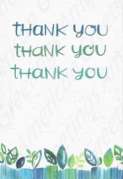 American Greetings Thank You Greeting Card