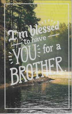 Inspirational and religious brother birthday card