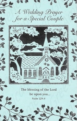 Inspirational and religious wedding card