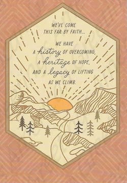 Inspirational and religious friendship encouragement card