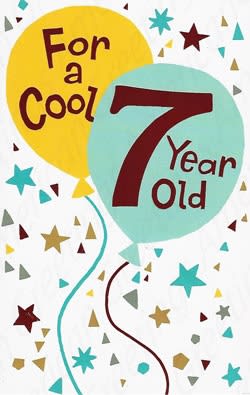 Pkt #199-370-Age 7 Birthday