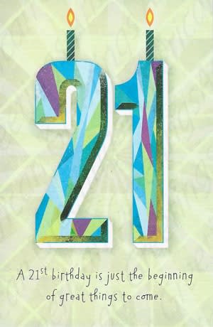 Pkt #199-374-Age 21 Birthday