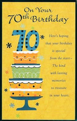 Pkt #199-378-70-Age 70 Birthday