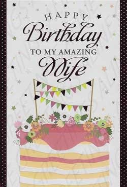 Wife Birthday Greeting Card, Birthday For Spouse Greeting Card