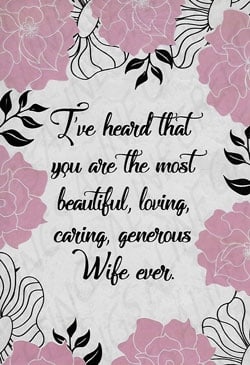 Wife Birthday Greeting Card, Spouse Birthday Greeting Card