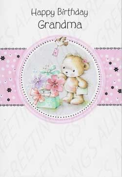 Grandma Birthday Greeting Card, Grandmother Birthday Greeting Card