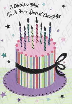 Daughter Birthday Greeting Card, Relative Birthday Greeting Card