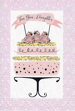 Daughter Birthday Greeting Card, Relative Birthday Greeting Card