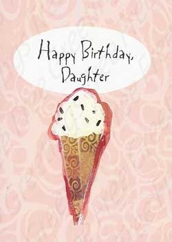 Daughter Birthday Greeting Card, Relative Birthday Greeting Card