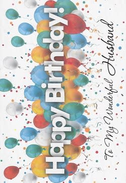 Husband Birthday Greeting Card, Relative Birthday Greeting Card