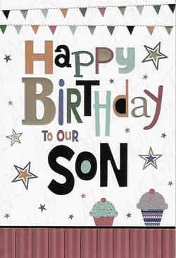Son Birthday Greeting Card, Relative Birthday Greeting Card
