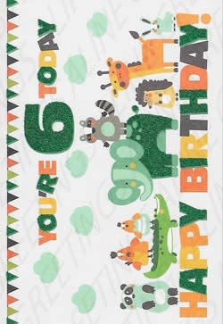 Age 6 Birthday Greeting Card, 6th Birthday Greeting Card