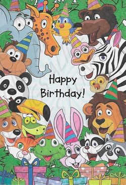 Kid's Birthday Card, Young Person Birthday Card