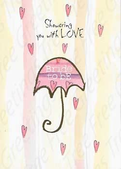 Wedding Shower Greeting Card, Bridal Shower Greeting Card