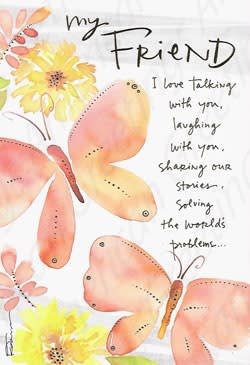 American Greetings Friendship Card