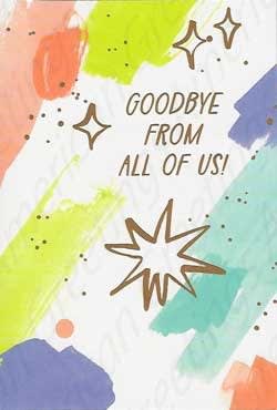 American Greetings Good-bye Good Luck Congratulations Greeting Card
