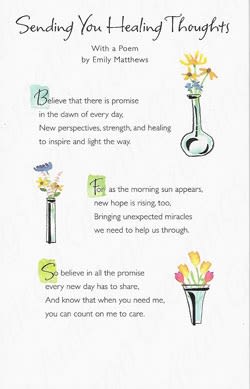 American Greetings Get Well Care & Concern Greeting Card