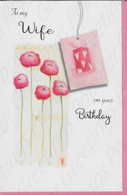 Pre-Priced Wife Birthday Cards, Value Priced Wife Birthday Cards