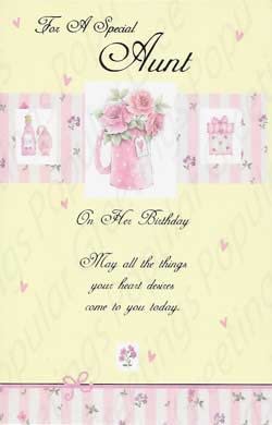 Pre-Priced Aunt Birthday Cards, Value Priced Aunt Birthday Cards