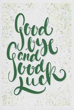 Pkt #9-825-Good-Bye/Good-Luck