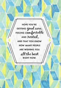 American Greetings Get Well Care & Concern Greeting Card