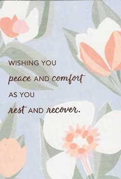 American Greetings Get Well Care & Concern Greeting Card