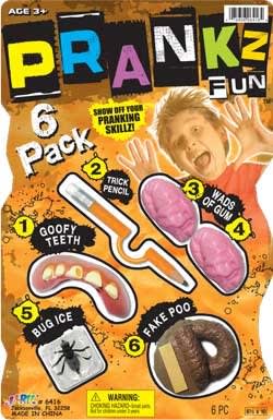 R02 B21-6416 Prankz 6 Pack Gags & Pranks