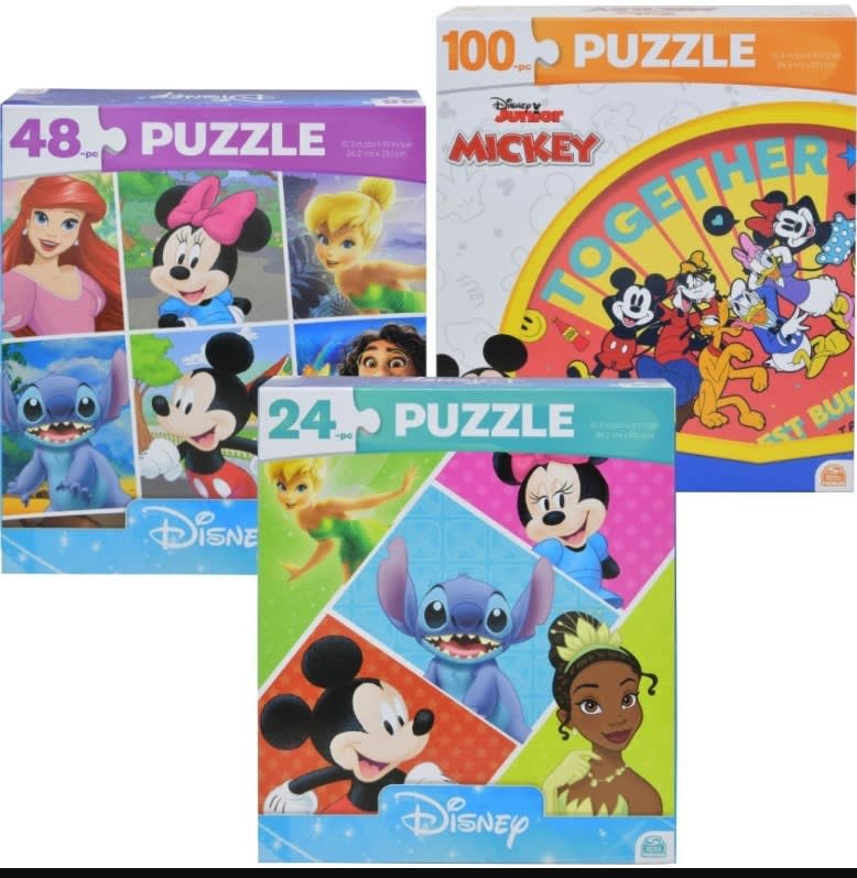 48952 Piece Count 24-150 Pc Puzzles-Mickey, Spiderman, Paw Patrol and more