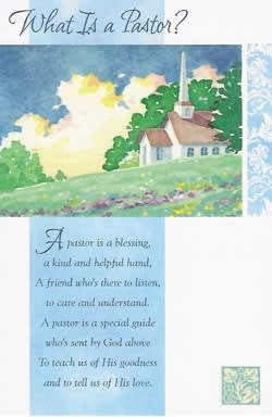 Inspirational and Religious clergy appreciation greeting card