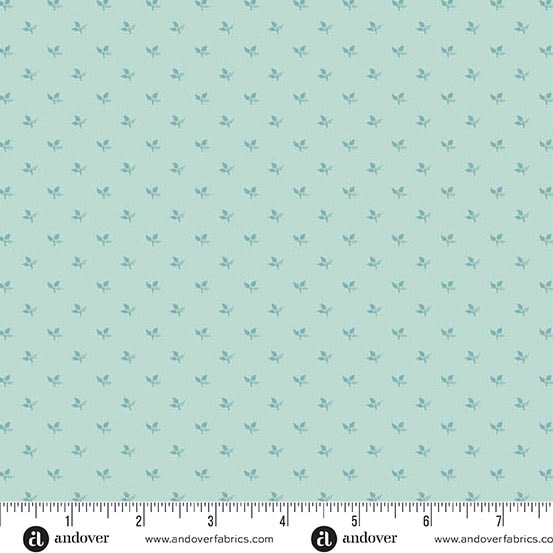 LIGHTHOUSE Serene in Clear Sky Blue by Laundry Basket Quilts shows a  tiny blender in light blue