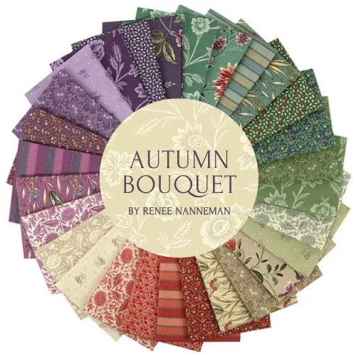 AUTUMN BOUQUET:  HALF YARD BUNDLE (28)  by Renee Nanneman