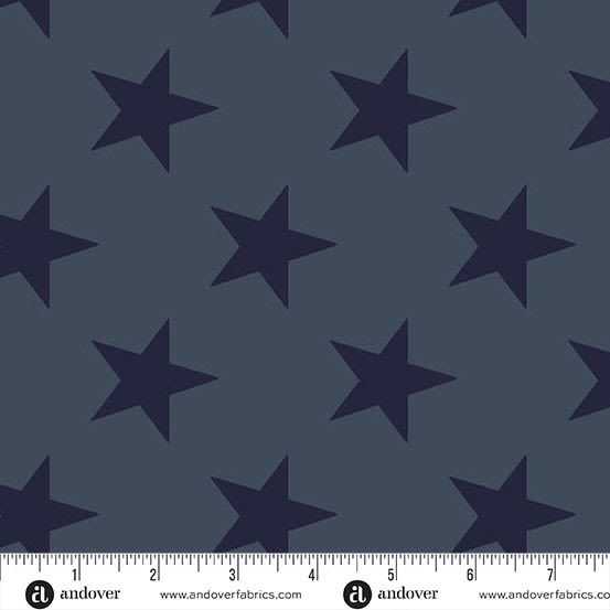 Fredericksburg Revisited by Jo Morton A-2879-B1 Star Spangled Faded Indigo Fredericksburg Revisited by Jo Morton A-2879-B1 Star Spangled Faded Indigo