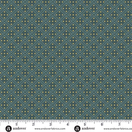 FARMERS DAUGHTER   Silo Lattice Blue  A-10076-B  by Laundry Basket Quilts