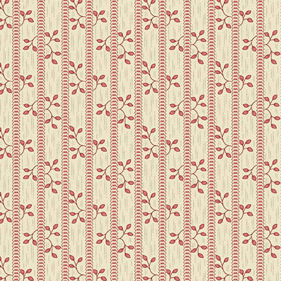 FOREST GLEN:  Highlands  A-10058-E Vine Stripe Raspberry by Renee Nanneman