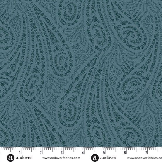GRAND PAISLEY: Transferware Blue by Jo Morton GRAND PAISLEY: Transferware Blue by Jo Morton