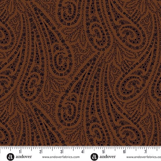 GRAND PAISLEY: Coffee Brown by Jo Morton GRAND PAISLEY: Coffee Brown by Jo Morton